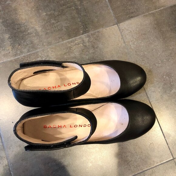 Black Wedge Vespa Shoe - Picture 3 of 10